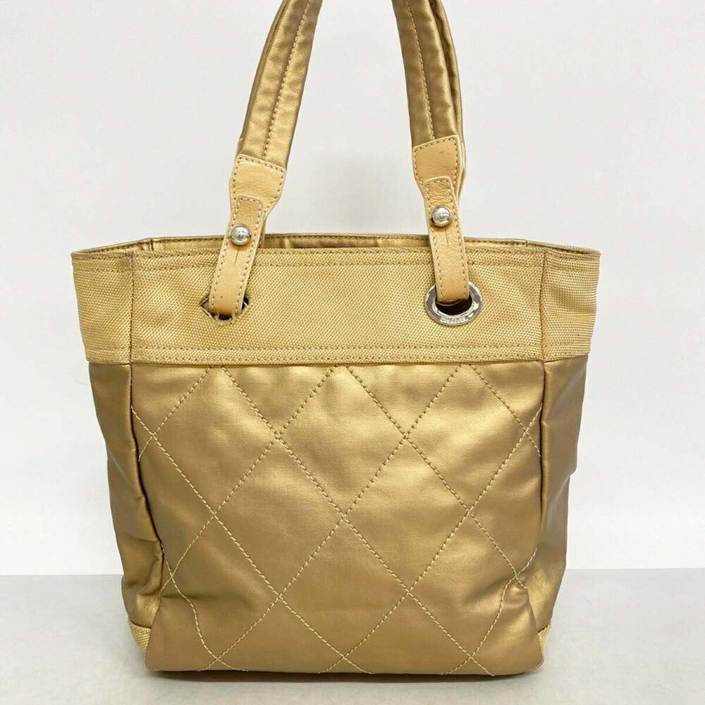 CHANEL Cream Coated Canvas Tote Bag - Picture 11 of 12